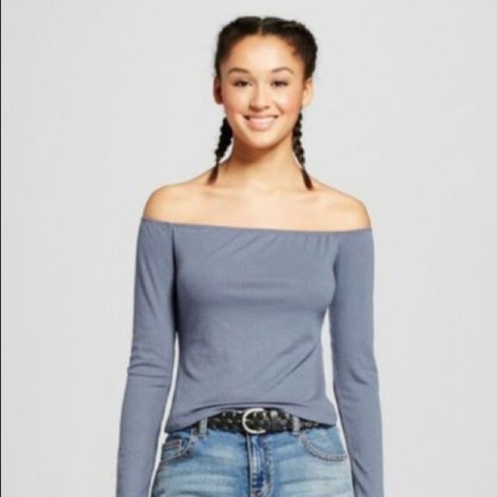 Mossimo Off-the-Shoulder Long Sleeve Blouse